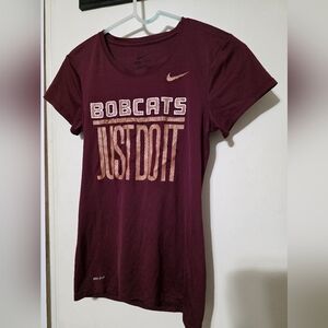 Texas State University Nike Women's Maroon Tee with Metallic Graphics, XS